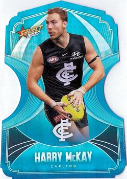 2020 Select Footy Stars - Ice Blue Diecuts #BDC22 Harry McKay Front